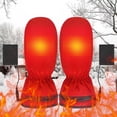 thumbnail image 4 of Danhjin Handguard Heating Gloves Heating Heating Temperature Waterproof Plus Fleece Outdoor Gloves, 4 of 5