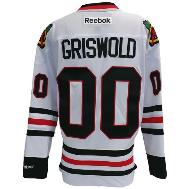 Christmas Vacation, Shirts, Chicago Blackhawks 0 Hockey Jersey Clark  Griswold Christmas Vacation Stitched
