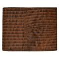 thumbnail image 5 of Snake Print Cowhide Leather Bifold Wallet with Flip ID Window & Credit Card Slots 71053 SN (C) Burgundy, 5 of 7