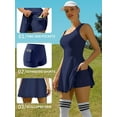 thumbnail image 5 of Charmo Womens Scallped Trim Tennise Dress Workout Athletic Golf Dresses with Shorts and Pockets, 5 of 5