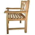 thumbnail image 2 of Nordic Teak Natural Outdoor Patio Dining Chair with Arm Rests - Beige, 2 of 5
