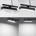 thumbnail image 4 of FSLiving Astigmatism lighting LED Track Lighting Kit Addition Functional Light Energy Save LED Array Track Lighting Adjustable H-Type Track Mount LED Base Light Daylight for Garage Kitchen - 1 Pack, 4 of 10