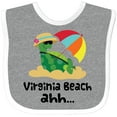thumbnail image 3 of Inktastic Virginia Beach Virginia Boys or Girls Baby Bib, 3 of 4