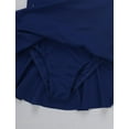 thumbnail image 6 of Fldy Kids Girls Rhinestone Mesh Splice Ballet Leotard Skirt Lyrical Dance Ice Skating Dress Navy Blue 14, 6 of 7