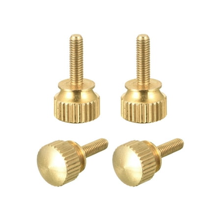 

4Pack Knurled Thumb Screws M3x10mm Brass Shoulder Bolts Stepped Grip Fasteners
