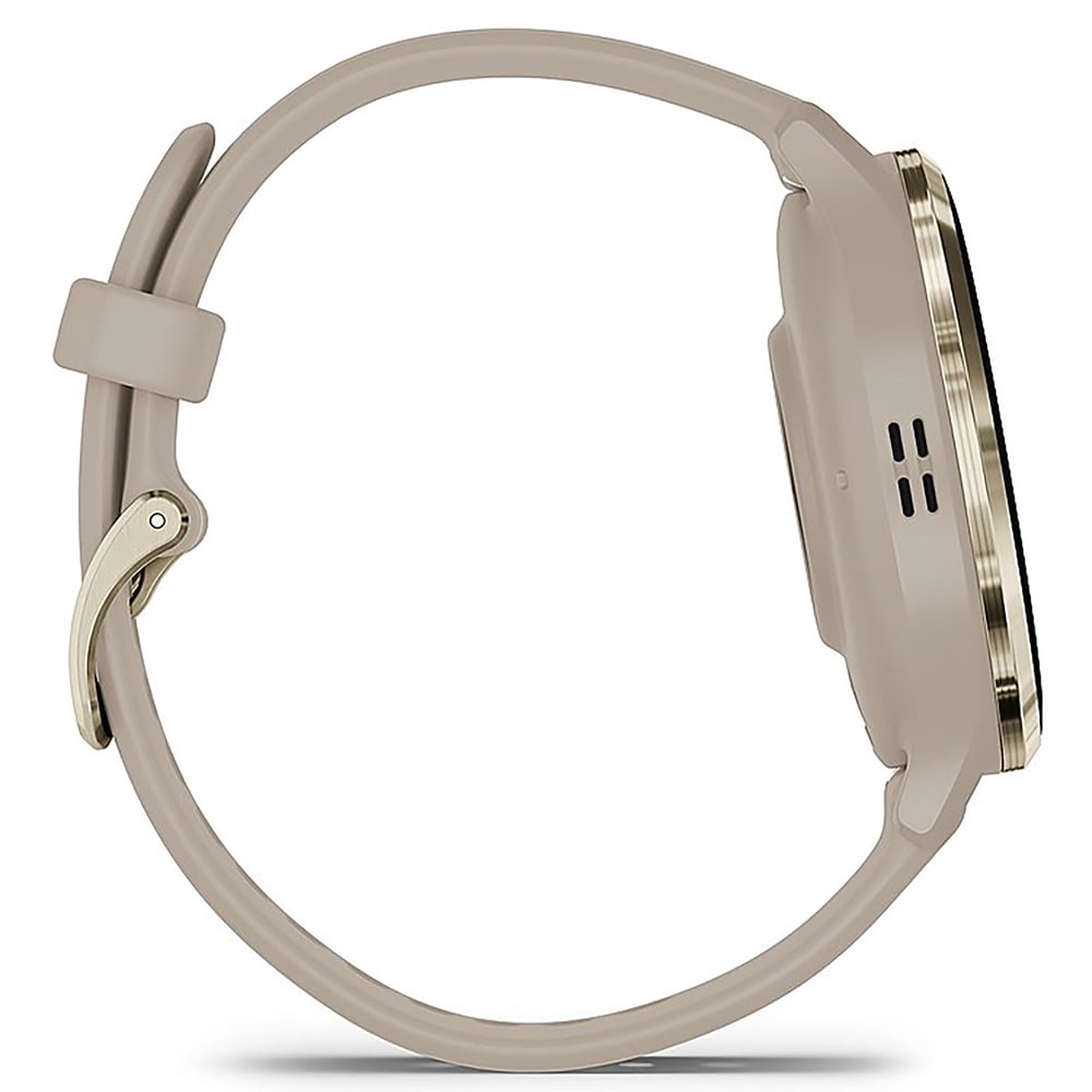 Restored Garmin 010-N2785-02 Venu 3S Health Fitness GPS Smartwatch Soft Gold Bezel / Gray Band 41mm (Refurbished) Bundle with 2 YR CPS Enhanced Protection Pack