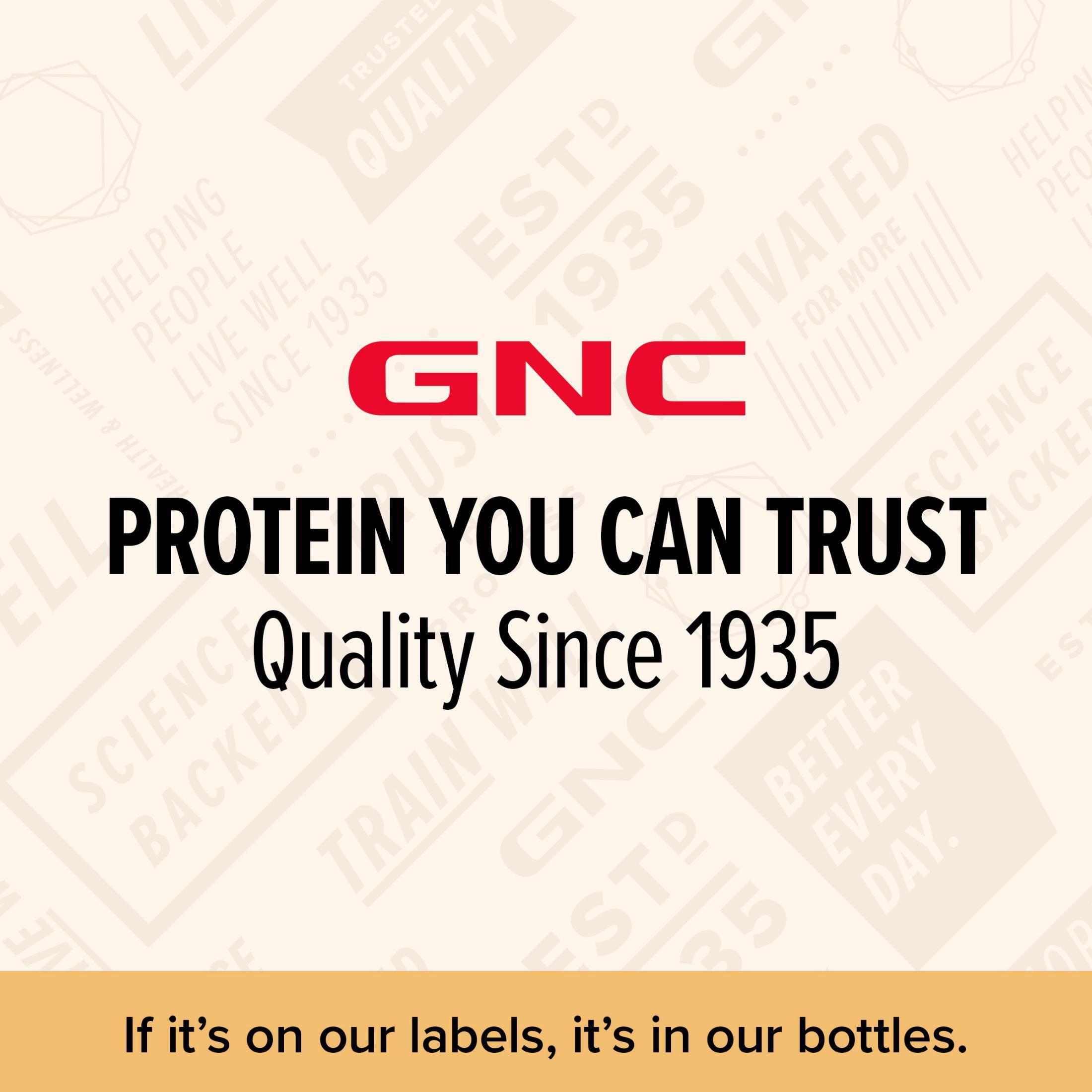 GNC Live Well Protein Powder, 25g Whey Protein, Creamy Vanilla, Gluten Free, No Sugar Added, 16 Servings