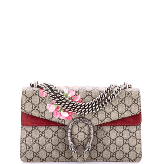 Pre-Owned Dionysus Bag Blooms Print GG Coated Canvas Small By Rebag