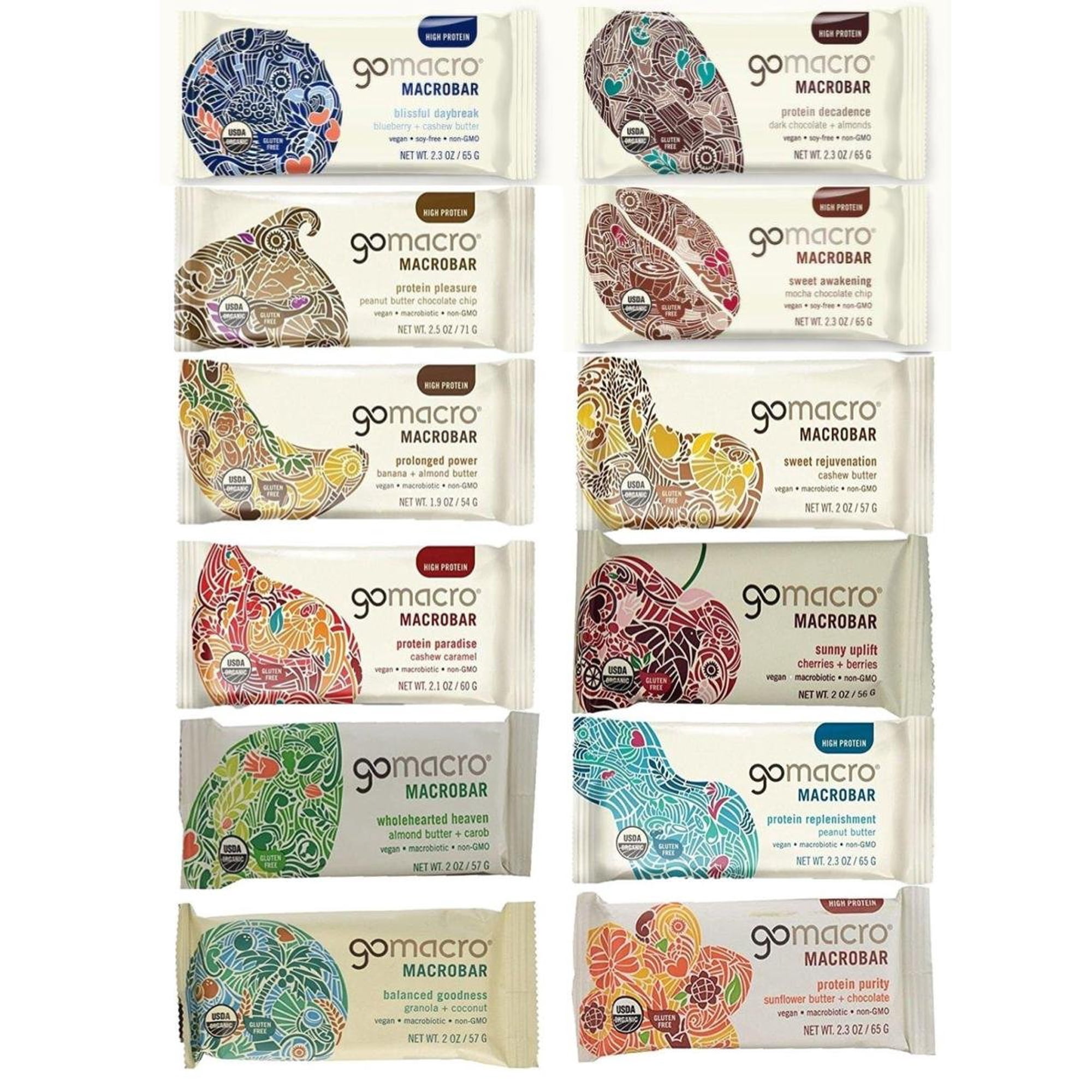 GoMacro 12 Bar Variety Pack