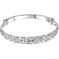 thumbnail image 2 of RO Pulseras de brazalete para mujer, pulsera de brazalete tallada con estrella de moda, regalo de joyería de compromiso de boda Electrónica, 2 of 5