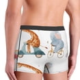 thumbnail image 5 of Balery Animals in Transport Men's Boxer Briefs, Soft and Breathable Cotton Underwear with nylon Waistband-Medium, 5 of 9