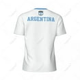 thumbnail image 3 of Exclusive design Argentina Flag Grain 3D Printed Men For Running Bike Soccer Tennis Fitness Sports tshirt Mesh Fans T-shirt, 3 of 8