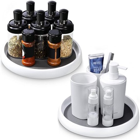 Xizioo Set of 2 Spice Carousel Spice Cabinet Spice Rack Kitchen Spice ...