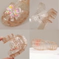 thumbnail image 5 of WEIGFI Toddler Baby Girls Sandals Butterfly Breathable Jelly Soft Sole Fashion Summer Open Toe Adjustable Strap Kawaii Beach Shoes,Gold,4.5-5 Years, 5 of 9