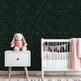 thumbnail image 3 of Peel and Stick Wallpaper 23.6in x 9.8ft Botanical Floral Gold Line Art Dark Green Contact Paper Vinyl Waterproof Self Adhesive Wall Paper for Bedroom Shelf Cabinet Renter Friendly, 3 of 8
