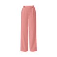 thumbnail image 7 of ClodeEU Women's Elastic Waist Straight Leg Dress Pants,Fashion Solid Color Trouse With Pockets ,Women's Plus XL, 7 of 7