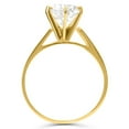 thumbnail image 3 of Pompeii Certified 2Ct Round Diamond Solitaire Engagement Ring 14k Yellow Gold Lab Grown, 3 of 4