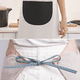 thumbnail image 4 of Delantales para mujer con bolsillos, delantales con pechera ajustable, delantal de chef impermeable a prueba de aceite para cocina, barbacoa, cocina, dibujo, manualidades, 4 of 5