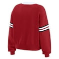 thumbnail image 3 of Women's WEAR by Erin Andrews Scarlet San Francisco 49ers Lace-Up Pullover Sweatshirt, 3 of 4