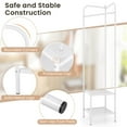 thumbnail image 6 of Costway Corner Coat Rack with Shelves Freestanding Hall Tree with Top Hanger White, 6 of 10