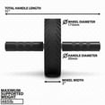 thumbnail image 3 of Synergee Ab Roller Wheel Strength Training Abdominal Wheel For Six Pack, 3 of 6
