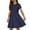 Blue, variant on WOYY Girls Solid Short Sleeve Casual Dress Summer Active Play Dress, Sizes 4-12