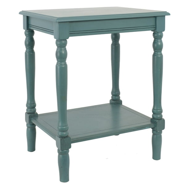 Decor Therapy Simplify End Table Blue, Tall End Table Decor