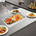 thumbnail image 4 of 4 Pack Hotel Pans with Lids Full Size, 4 inch Deep Stainless Steel Food Pan Steam Table Pan Set for Catering Buffet, 7.5L/1.98 Gal, 4 of 9