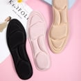 thumbnail image 4 of 1 Pair Women's 5D Soft Memory Foam Insoles, Suitable For High Heels & Flat Shoes, Sweat-Absorbent & Breathable, Washable Replacement Insoles-Black, 4 of 5