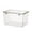 Clear#36, variant on Clear Plastic Airtight Bread Storage Container, 21x14.5x13cm Size, Keeps Loaves Fresh for Pantry or Countertop Organization