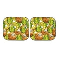 thumbnail image 3 of Uemuo Tropical Summer Fruit Printed 2 PCS Car Windshield Sun Shade, Auto Sun Heat and UV Rays Blocker, Foldable Automotive Front Window Sunshade Protector, 3 of 7