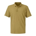 thumbnail image 2 of Qwertyu Men's Polo Shirts Short Sleeve Casual Summer Ice Silk Shirts for Men Quick Dry Breathable Collared Golf Shirts Khaki XL, 2 of 9