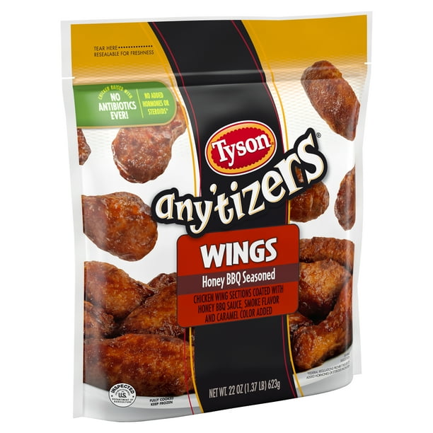 Tyson Anytizers Honey BBQ Bone In Chicken Wings 22 oz (Frozen