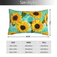 thumbnail image 2 of Salouo Sunflowers With Green Leaves Pattern Pillow Cases,1PC Pillow Covers with Envelope Closure Decorative Pillow Case for Bed Couch,Pillows Not Included-14"x20", 2 of 6