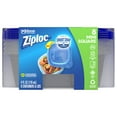 thumbnail image 6 of Ziploc® Brand, Food Storage Containers with Lids, Smart Snap Technology, Mini Square, 8 ct, 6 of 14
