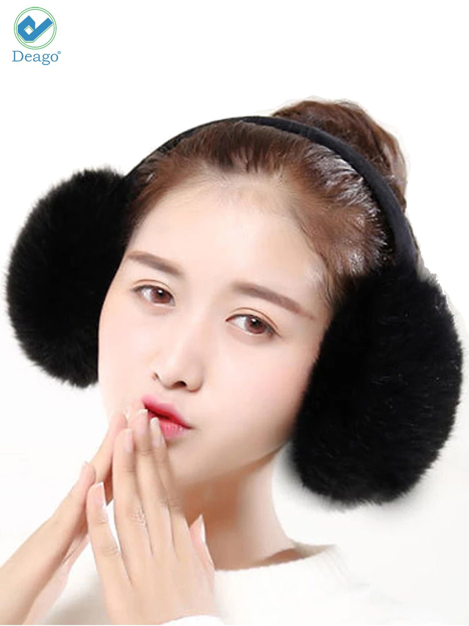 Buy DC DECORIO® latest Style Cute Winter & Outdoor Adjustable Ear Muffs Ear  Warmer Minnie Style for Girls and Women (BLACK) at .in