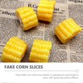 thumbnail image 3 of 2pcs Artificial Corn Slices Fake Corn Cut Models Artificial Vegetable Corn Decors, 3 of 3