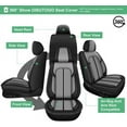 thumbnail image 7 of DIKSOAKR Car Seat Covers Fit for Ford Explorer 2004-2025: First Row 2PCS Faux Leather Seat Covers Waterproof Automotive Seat Cushion Protector(2 Seats,Black&Gray), 7 of 7
