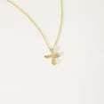 thumbnail image 4 of Diamond Cross Infinity Necklace in 14K Yellow Gold for Women, 4 of 4