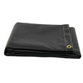 thumbnail image 6 of (2 Pack ) 8' x 10' Heavy Duty BLACK 18oz Vinyl Utility Tarp Waterproof, Multipurpose, Cars, Boats, Campers, Pool Cover, Tent, 6 of 9