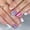 No tools, variant on Daily summer ocean colorful striped press-on nails, island vacation style, short oval square shape, 24-piece detachable