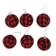 thumbnail image 3 of Adornos De Bolas De Navidad De 2,76 Pulgadas, Bolas De Decoración De árbol De Navidad Con Luz De Regalo, 6 Uds. Para Sala De Estar ANGGREK Cheque rojo y negro, 3 of 8