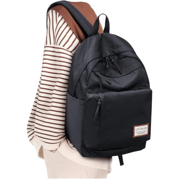 Coowoz - Mochila impermeable negra para mujer, mochila de viaje ligera, informal, para laptop, para hombres y mujeres (Black4), E-Negro, Mochilas Daypack
