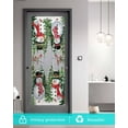 thumbnail image 6 of Grey Snowman Christmas Window Privacy Film Stained Glass Window Film Decorative Windows Cover Static Windows Cling for Glass Door Xmas Tree Snowflake Winter Birds Stickers for Bathroom 17.7"x39.3", 6 of 7