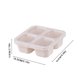 thumbnail image 3 of Recipiente reutilizable para preparar comidas con 4 compartimentos para niños y adultos | Material ecológico con pajita sin BPA | Lonchera con compartimentos a prueba de fugas | Apto para, 3 of 8