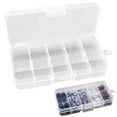 thumbnail image 2 of Jewelry Organizer Plastic Jewelry Box(10 Grids) with Movable Dividers Earring Storage Containers Plastic Adjustable Jewelry Storage Box Beads Holder Case Organizer, 2 of 6