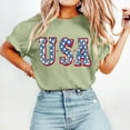 thumbnail image 4 of GERsome 4th of July T-Shirt for Women USA Graphic Patriotic Tops Crewneck Short Sleeve Tee S-3XL, 4 of 6