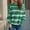 Green, variant on Axiiglly Sweaters for Women Crew Neck Striped Sweater Comfy Cotton Warm Winter Clothes Casual Versatile Chunky Fall Outfits Loose Trendy Knit Pullover Sweaters