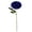 Blue, variant on 1Pc Purple Faux Chrysanthemum Mum, 11" Artificial Marigold Flower with Stem, Soft Silk Pom Pom Bloom
