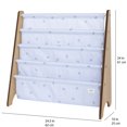 thumbnail image 3 of 3 Sprouts - mist blueberry recycled fabric book rack, 3 of 5